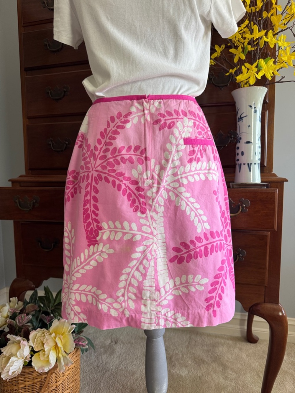 Lilly Pulitzer Palm Tree Skirt Size 10 - Picture 7 of 11